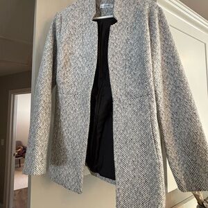 Women's Gray Herringbone Jacket